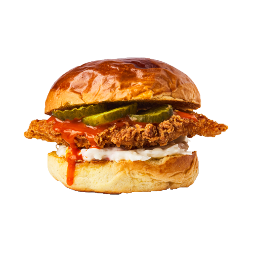 Nashville hot chicken burger