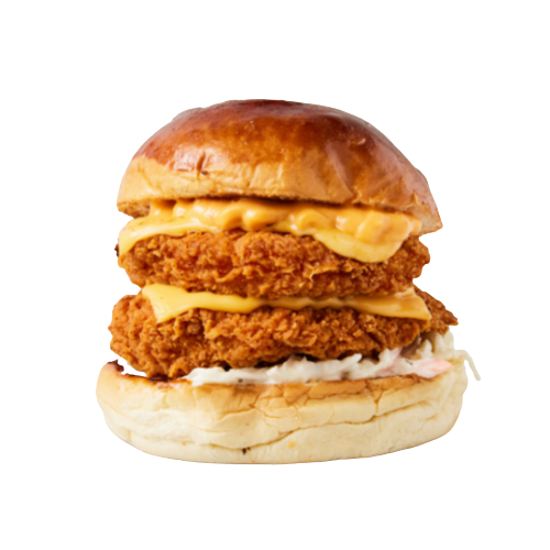 Double Nashville Chicken Cheeseburger